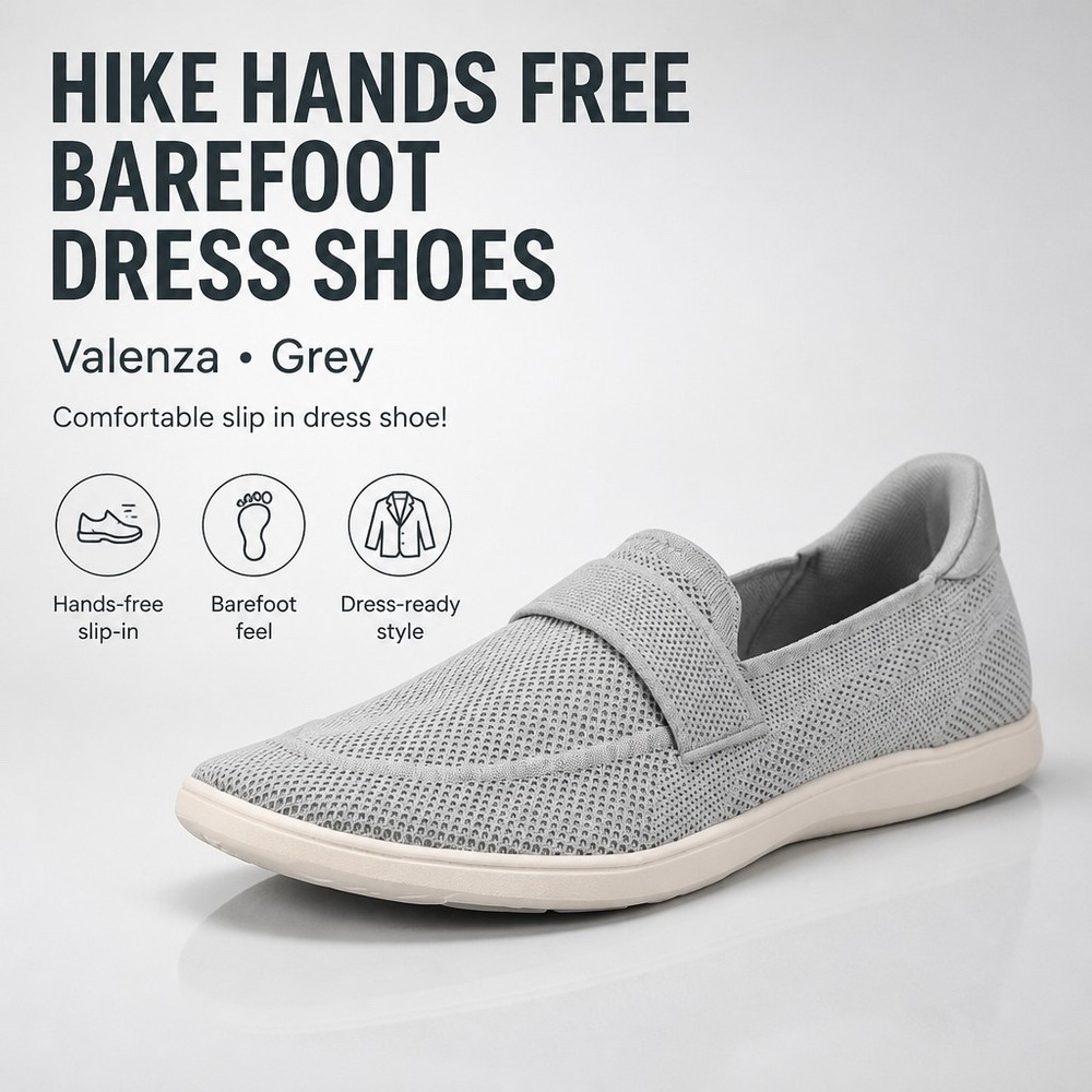 HIKE Valenza - Hands-Free Barefoot Dress Shoe Women's Size  8.5 EU 39